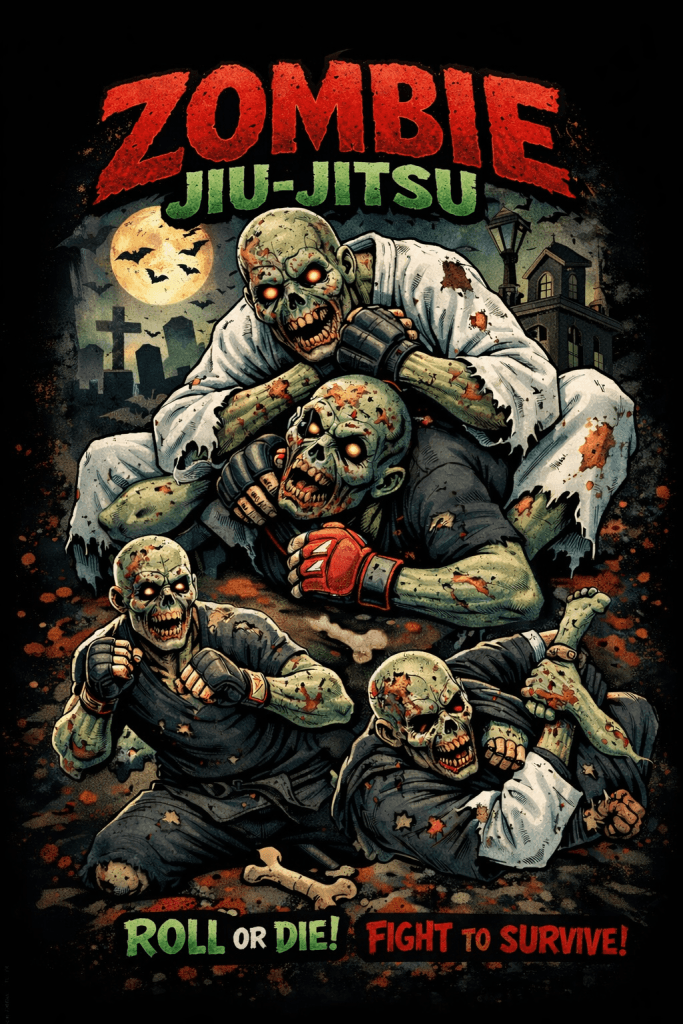 CAMISETA ZOMBIE BJJ Y MMA